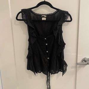 Aritzia Button up Lace Top by Wilfred